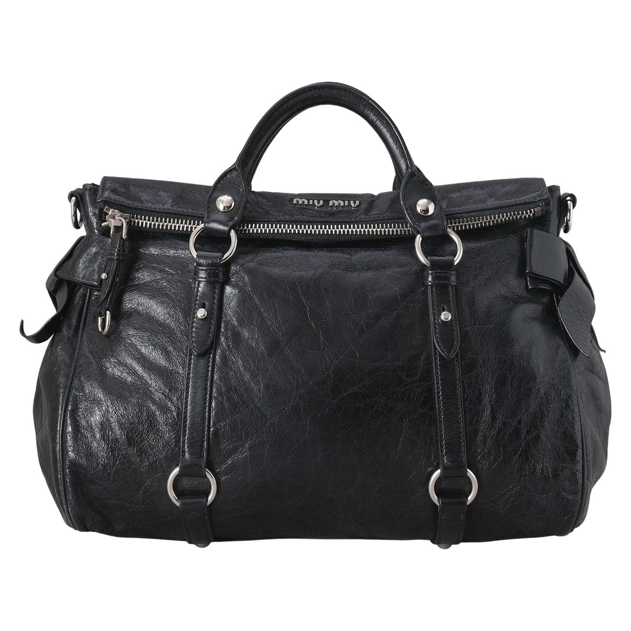 MIU MIU(USED)미우미우 RT0365 레더 투웨이백